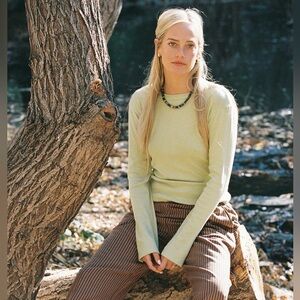 LA Relaxed Vintage Slub Long Sleeve in Celery